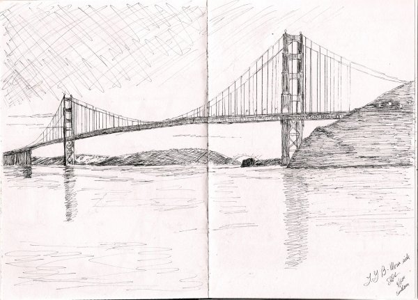 Рисунки мостов для срисовки