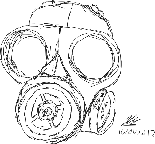 Противогаз разукрашенный