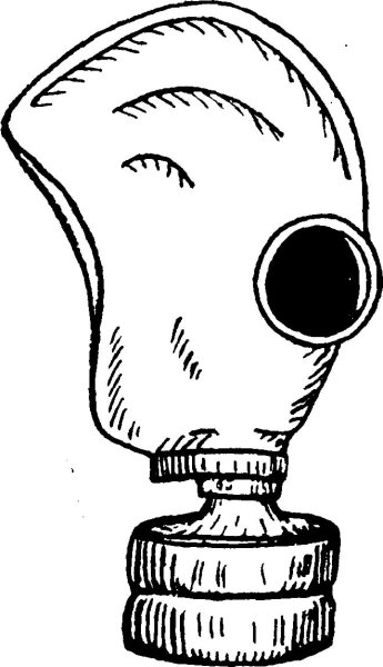 Противогаз ГП-5 схематично