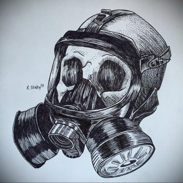 Тату эскизы респиратор