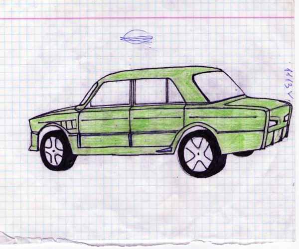 Машина рисунок пошагово