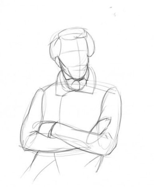 Пушкин портрет поэтапно