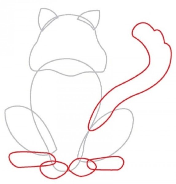 Как нарисовать кошку поэтапно