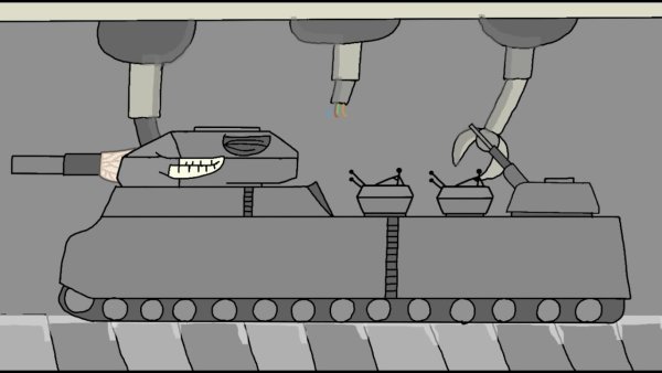 Раскраска танки кв 44 и Ратт