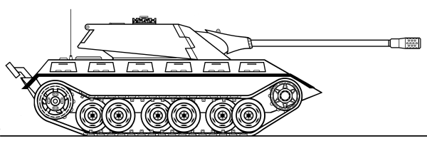Чертёж танка Strv 74