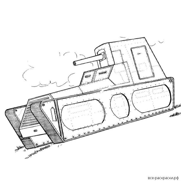 Танк РАТТЕ сбоку