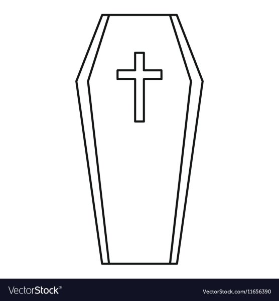 Гроб вектор