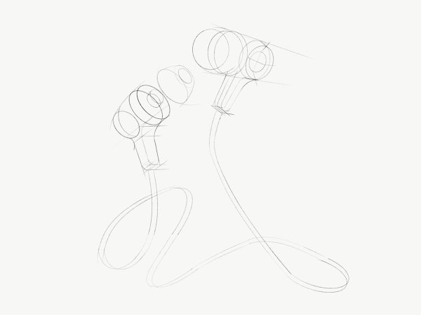 Наушники карандашом