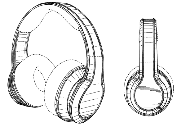 Наушники сбоку вектор