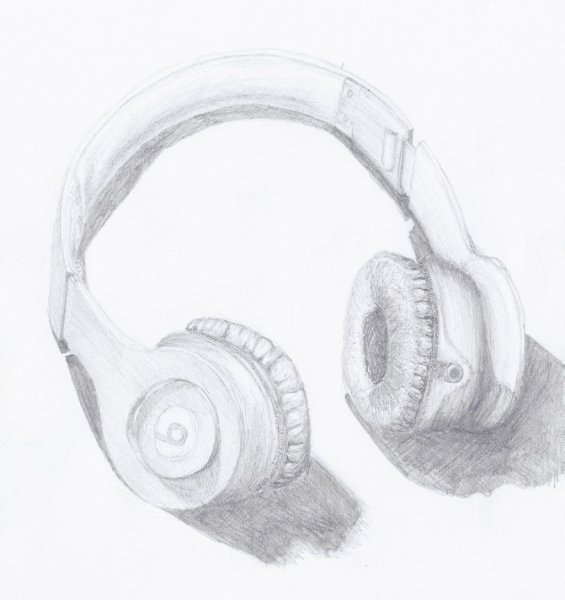 Наушники зарисовка