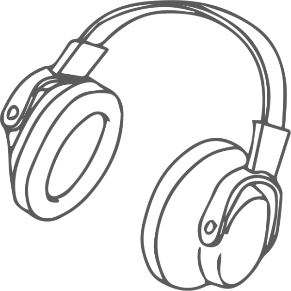 Рисунки для срисовки наушники