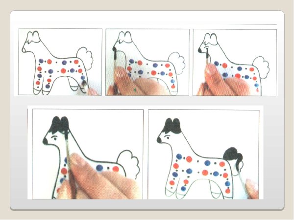 Поэтапное рисование дымковского коня