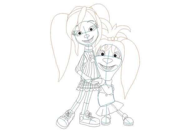 Барбоскины рисунки пошагово