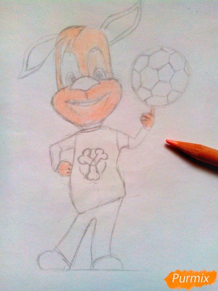 Дружок Барбоскин карандашом