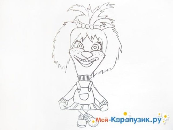 Лиза из Барбоскиных срисовать