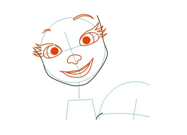 Барбоскины рисунок поэтапно