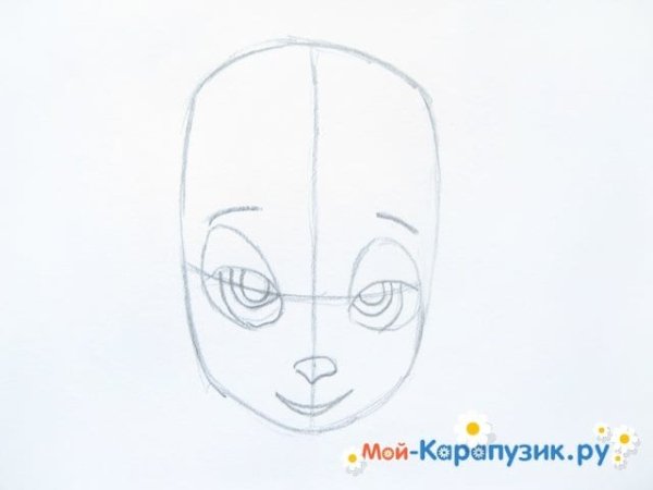 Нарисовать розу из Барбоскиных поэтапно