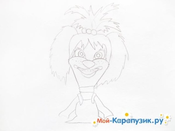 Лиза Барбоскина карандашом