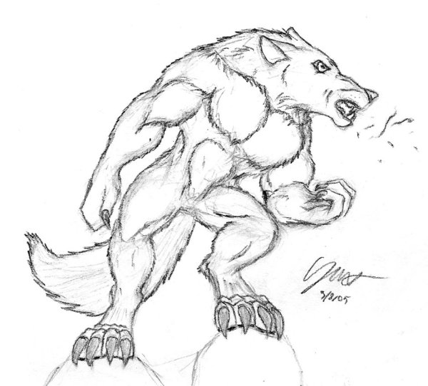 Оборотень карандашом для начинающих