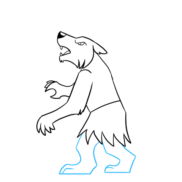 Оборотень рисунок поэтапно