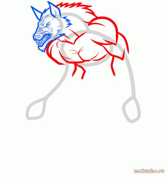 Оборотень для срисовки