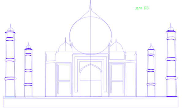 Тадж Махал аксонометрия