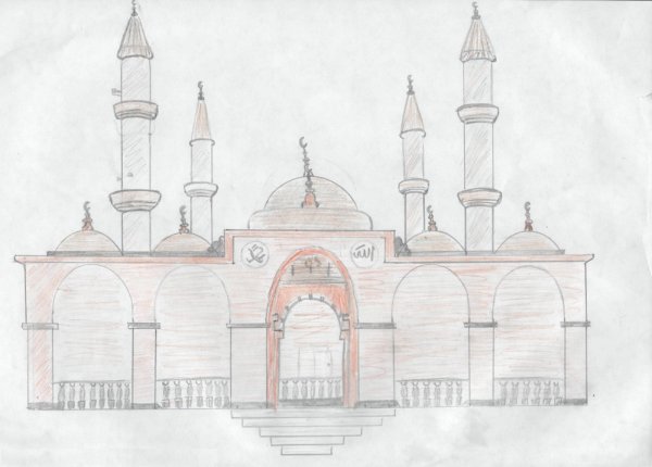 Мечеть рисунок