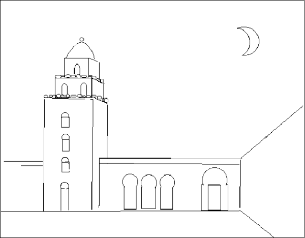 Мечеть Гейдара рисунок