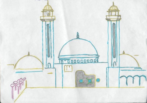 Детский рисунок мечети