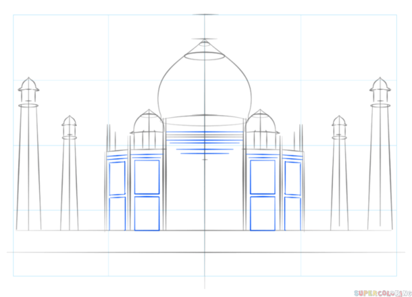 Поэтапное рисование архитек