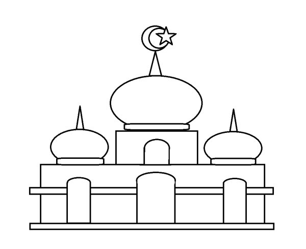 Мечеть буддизм нарисовать