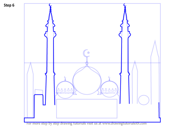 Туториал по рисованию мечети