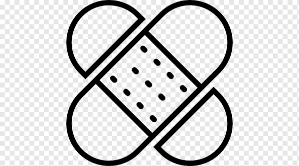 Черно белые пластыри