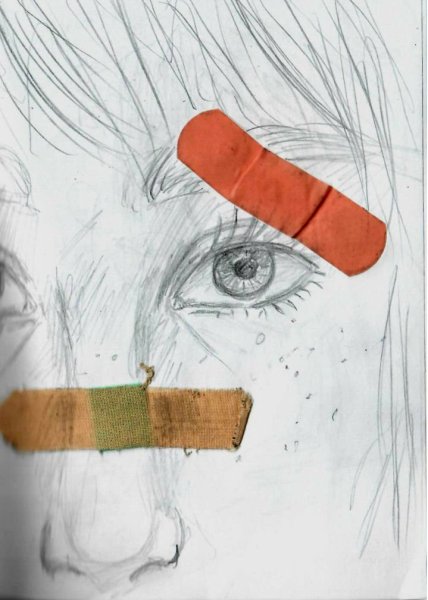 Пластырь на носу рисунок