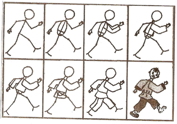 Схема рисования человека в движении для дошкольников