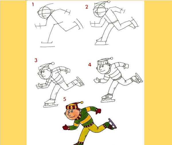 Рисование человека для дошкольников