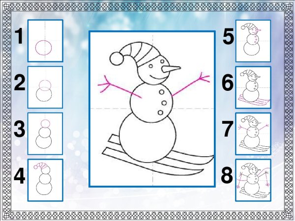 Схемы рисования для детей