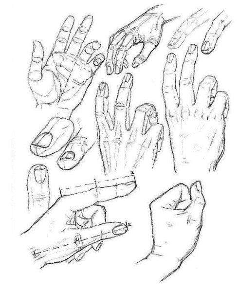 Уроки рисования рук