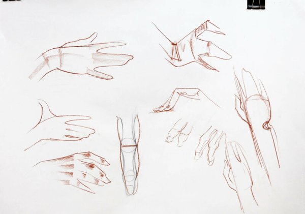 Рисунки рук Рыжкин