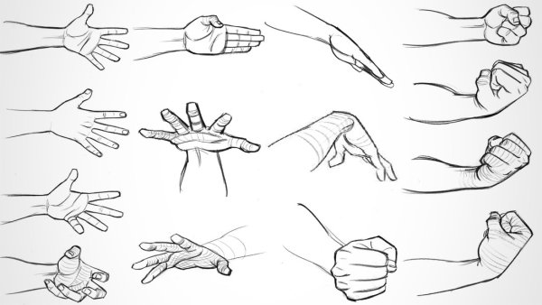 Руки в разных положениях