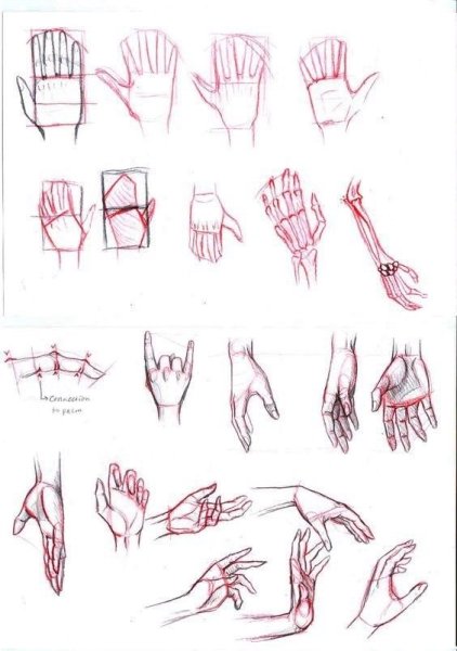 Руки человека карандашом