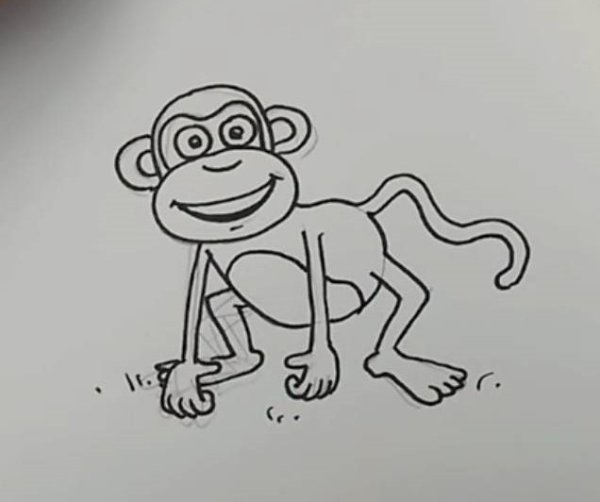 Обезьяна для срисовки