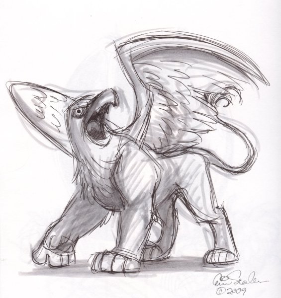 Нарисовать грифона