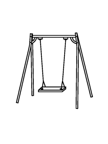 Качели карандашом