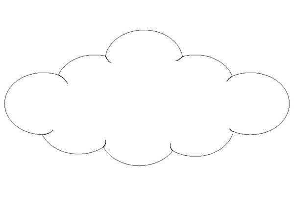 Облако раскраска для детей