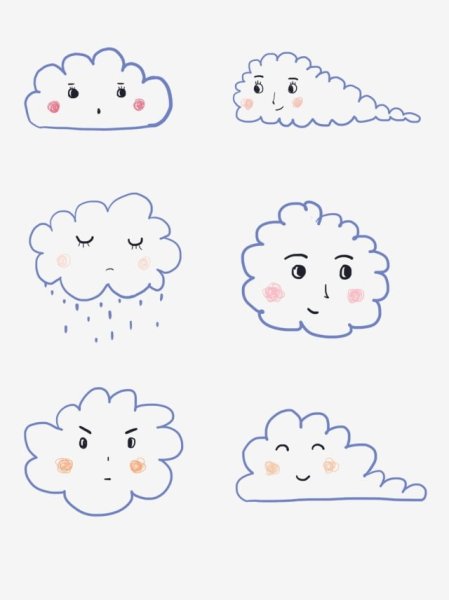 Интересное по форме облако рисунок