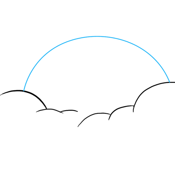 Поэтапное рисование облаков
