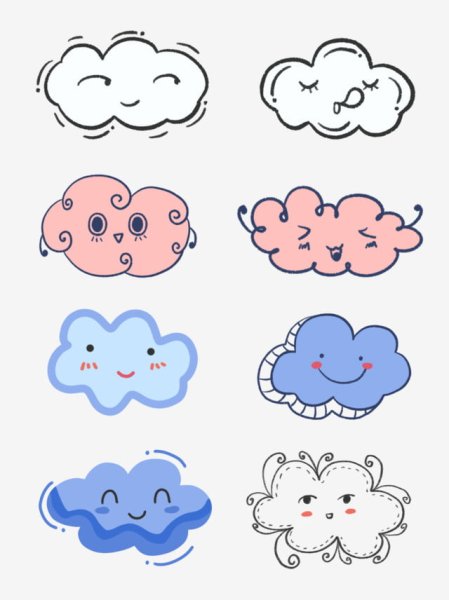 Маленькие рисуночки облачка
