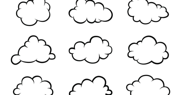 Облако раскраска