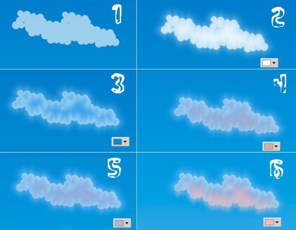 Как нарисовать облака